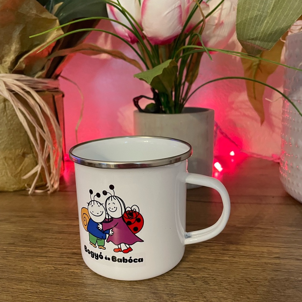 Bogyó és Babóca White Enamel Mug - Picture 4 of 5